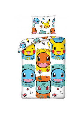 Pokemon Duvet cover Starters 140 x 200 cm Cotton