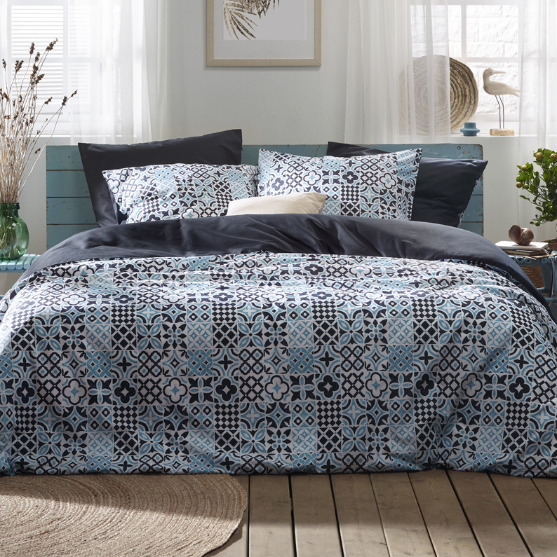 De Witte Lietaer Duvet cover Azula Oxyde - Single - 140 x 200/220 - Cotton Perkal