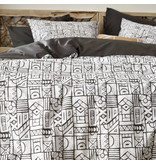 De Witte Lietaer Duvet cover Cuzco Stone Gray - Hotel size - 260 x 240 cm - Cotton Perkal