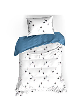 De Witte Lietaer Duvet cover Hiroshi Blue Horizon 140 x 200/220 cm Cotton Percale