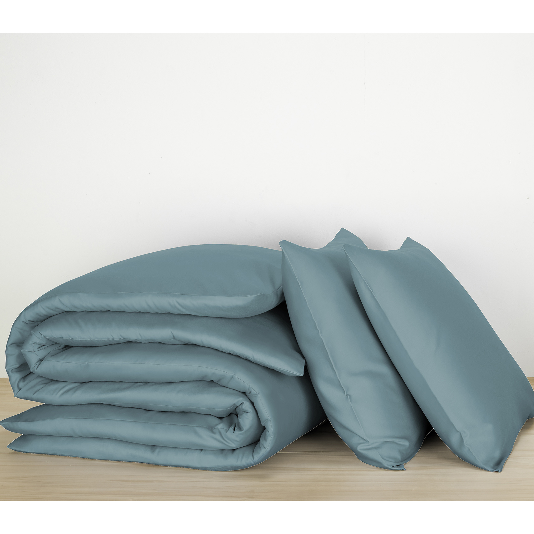 De Witte Lietaer Dekbedovertrek Katoen Satijn Olivia - Lits Jumeaux - 240 x 220 cm - Groen