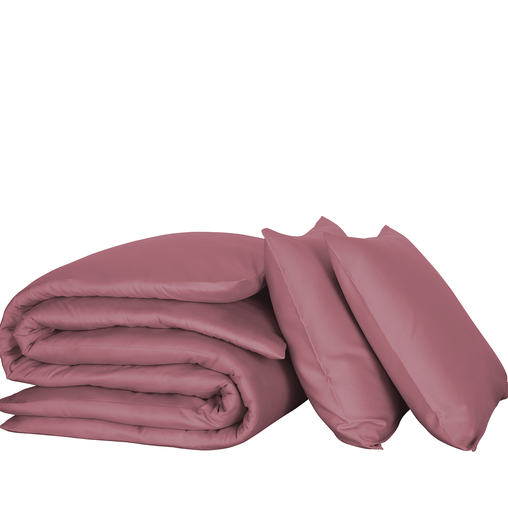 De Witte Lietaer Duvet cover Cotton Satin Olivia - Lits Jumeaux - 240 x 220 cm - Pink