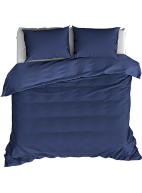 De Witte Lietaer Duvet cover Cotton Satin Olivia Blue Indigo 260 x 240 cm