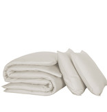 De Witte Lietaer Dekbedovertrek Katoen Satijn Olivia - Lits Jumeaux - 240 x 220 cm - Beige