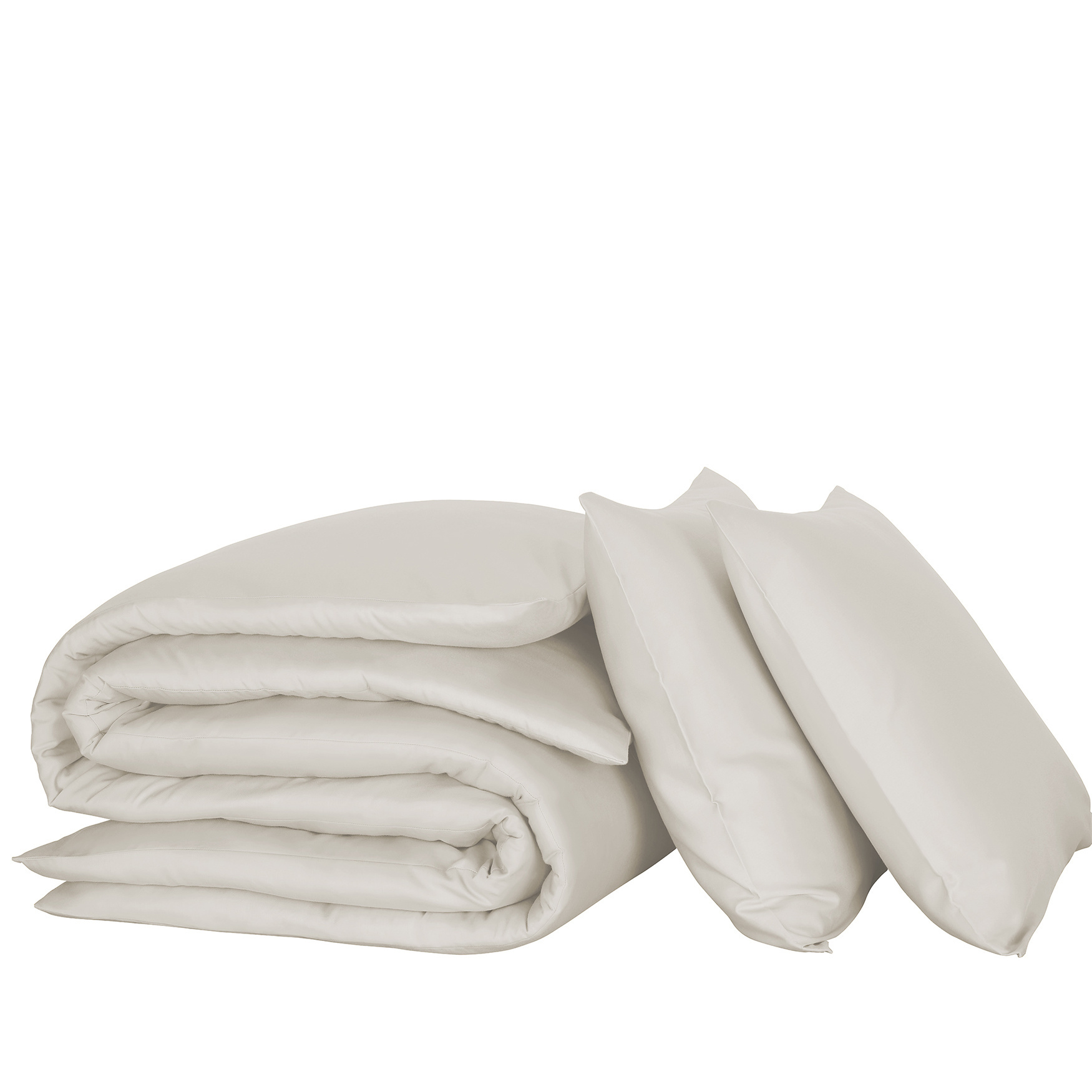 De Witte Lietaer Duvet cover Cotton Satin Olivia - Lits Jumeaux - 240 x 220 cm - Beige