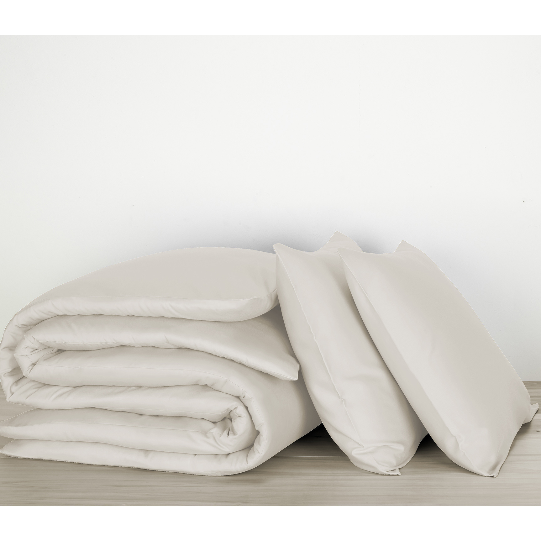 De Witte Lietaer Duvet cover Cotton Satin Olivia - Hotel size - 260 x 240 cm - Beige
