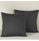 De Witte Lietaer Decorative pillowcase OLIVIA ebony 2/40x40-bag-YKK zipper