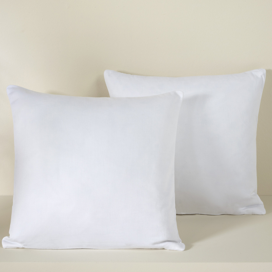 De Witte Lietaer De Witte Lietaer Decorative pillowcase Set Olivia White - 40 x 40 cm - Satin Cotton