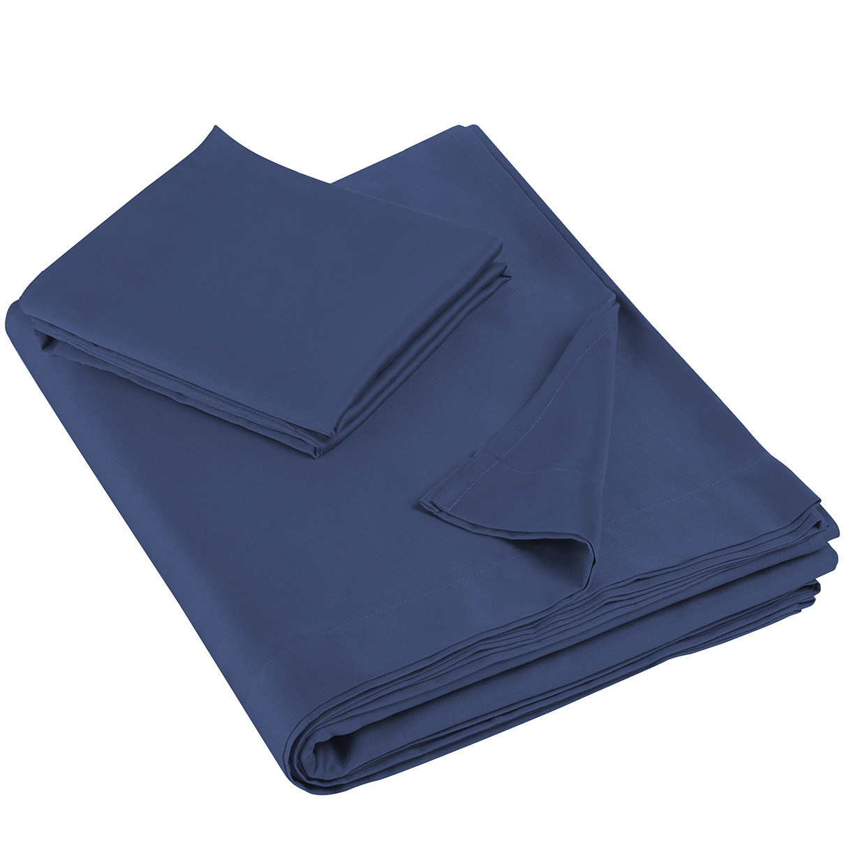 De Witte Lietaer Sheet set Olivia - Single - 180 x 280 cm - Blue - Satin cotton