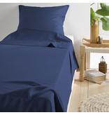 De Witte Lietaer Sheet set Olivia - Single - 180 x 280 cm - Blue - Satin cotton