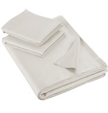 De Witte Lietaer Sheet set Olivia - Double - 280 x 280 cm - Beige - Satin cotton