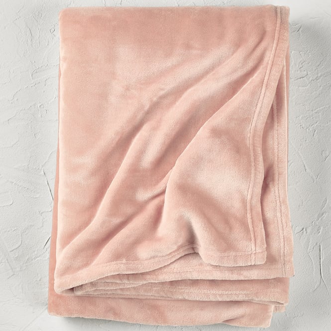 De Witte Lietaer Fleece deken Snuggly Blush- 150 x 200 cm - Roze