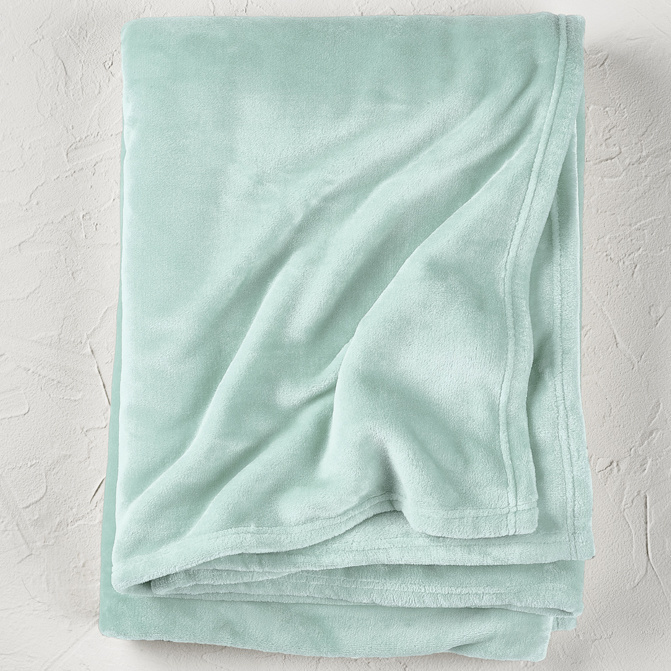 De Witte Lietaer Fleece deken Snuggly Mint - 150 x 200 cm - Mint