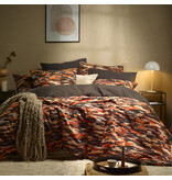 De Witte Lietaer Dekbedovertrek Rothko Orange Rust - Eenpersoons - 140 x 200/220 cm - Katoen Flanel