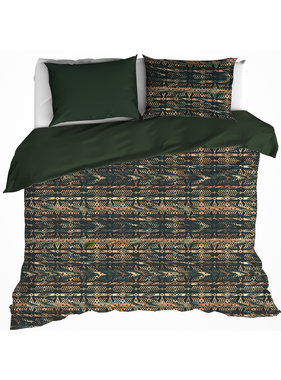 De Witte Lietaer Duvet cover Rufus Khaki 200 x 200/220 cm Cotton Flannel