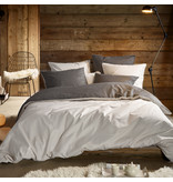 De Witte Lietaer Dekbedovertrek Shooting Star Sea Salt - Eenpersoons -  140 x 200/220 cm - Katoen Flanel