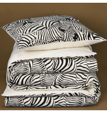 De Witte Lietaer Dekbedovertrek Zebra Cream - Eenpersoons -  140 x 200/220 cm - Katoen Flanel
