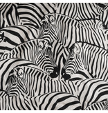 De Witte Lietaer Duvet cover Zebra Cream - Lits Jumeaux - 240 x 220 cm - Cotton Flannel