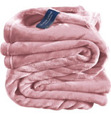 De Witte Lietaer Fleece blanket Cosy Dusty Rose - 150 x 200 cm - Pink