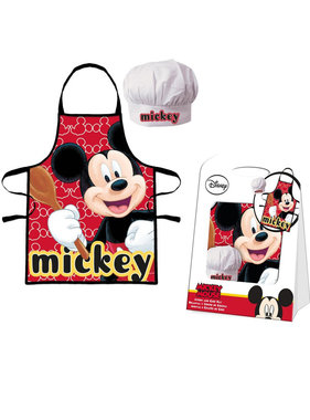 Disney Mickey Mouse Schort en Koksmuts 4-8 Jaar