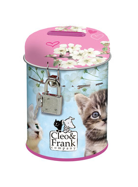 Cleo & Frank Money box with lock Kitten 11.5 cm