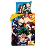 My Hero Academia Dekbedovertrek Team - Eenpersoons - 140 x 200 cm - Katoen