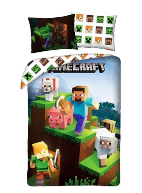 Minecraft Dekbedovertrek Explore 140 x 200 cm Katoen