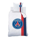 Paris Saint Germain Dekbedovertrek Retro White - Eenpersoons - 140 x 200 cm - Katoen