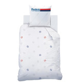 Paris Saint Germain Duvet cover Retro White - Single - 140 x 200 cm - Cotton