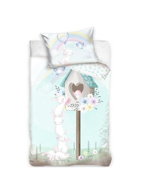 Animal Pictures BABY duvet cover Birdhouse 100 x 135 cm Cotton