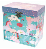 Floss & Rock Unicorn - Music/Jewelry box - 15 x 15 x 10 cm - Multi