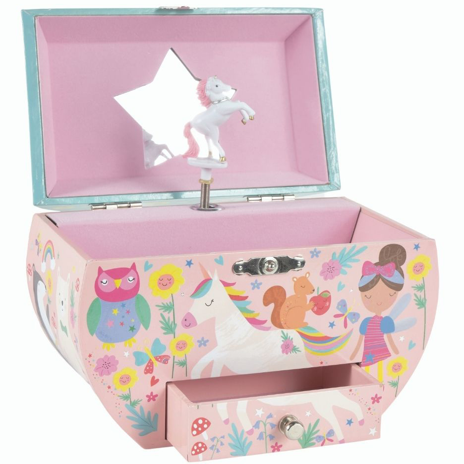 Floss & Rock Rainbow Fairy - Music/Jewelry box - 14 x 16.5 x 9 cm - Multi