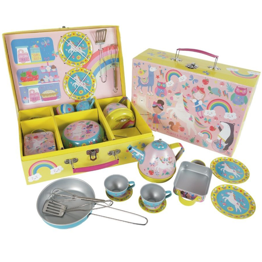 Floss & Rock Kitchen Tableware Rainbow Fairy - 12 pieces with music - multi