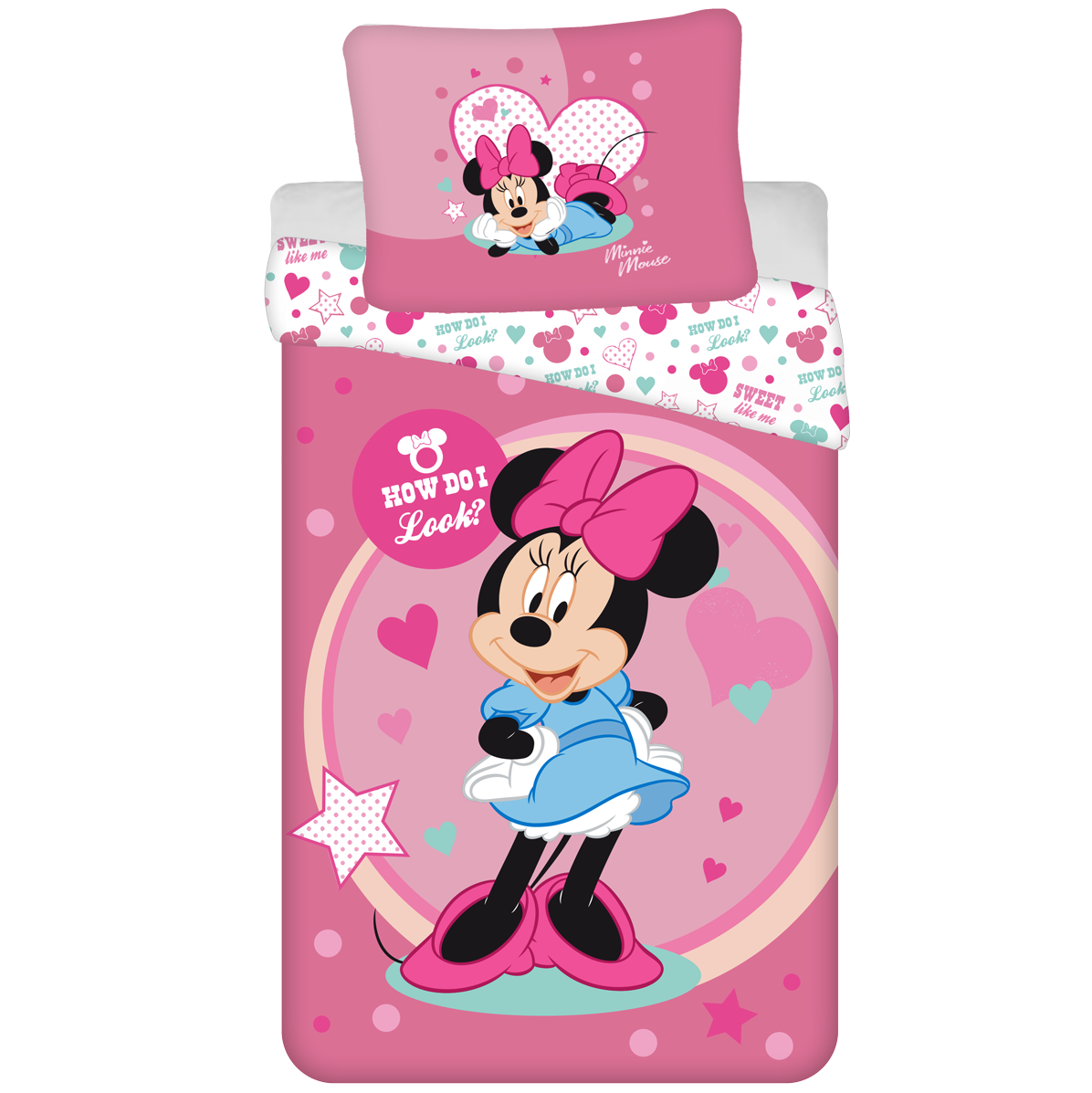 Disney Minnie Mouse Duvet cover Looks - Single - 140 x 200 cm - Polyester