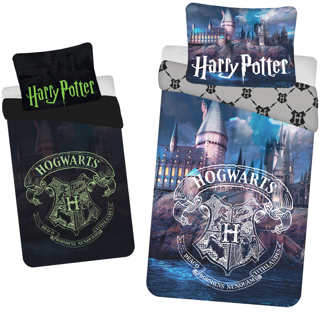 Harry Potter Duvet cover Glow in the Dark - Single - 140 x 200 cm - Cotton