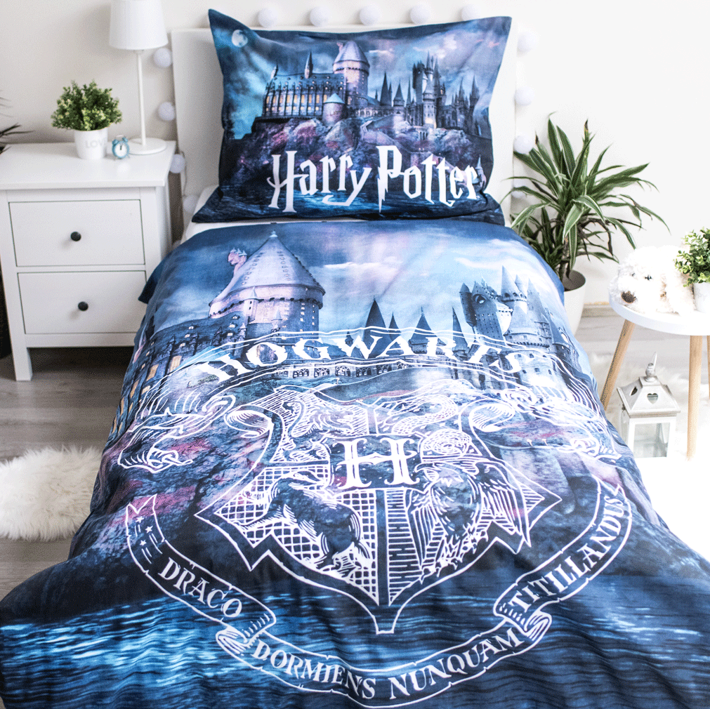 Harry Potter Duvet cover Glow in the Dark - Single - 140 x 200 cm - Cotton