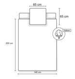 Bricks Dekbedovertrek Bricks - Eenpersoons - 140  x 200 cm + 65 x 65 cm - Katoen