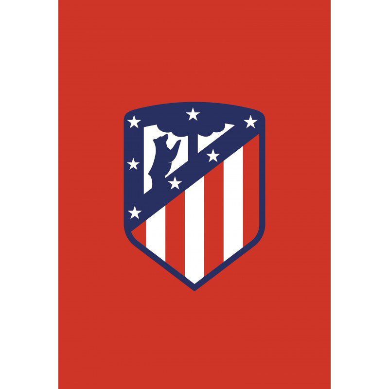 Atletico Madrid Fleece blanket Logo - 130 x 170 cm - Polyester