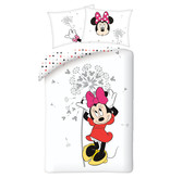 Disney Minnie Mouse Dekbedovertrek Flower - Eenpersoons - 140 x 200 cm - Katoen