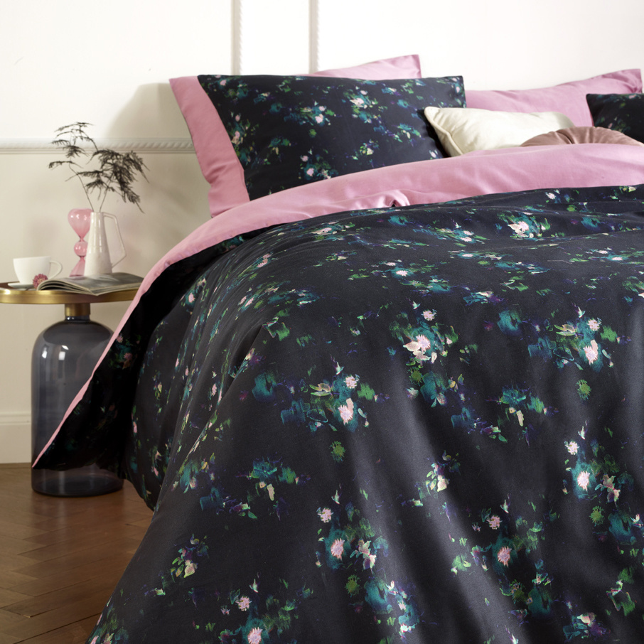 De Witte Lietaer Duvet cover Jungle Cat Aurelia Blush - Single - 140 x 200/220 cm - Cotton Satin