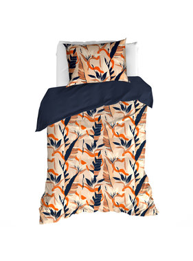 De Witte Lietaer Dekbedovertrek Katoen Satijn Jungle Cat Dress Blues 140x200/220 cm