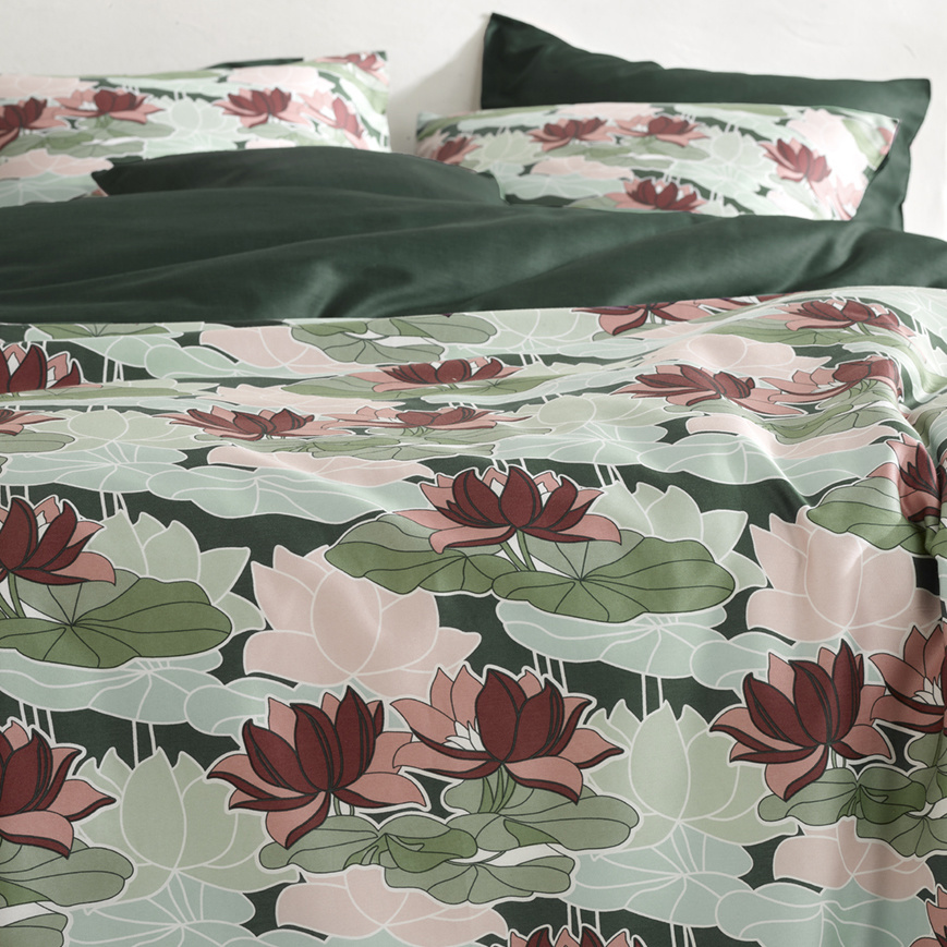 De Witte Lietaer Duvet cover Koi Tidepool - Single - 140 x 200/220 cm - Cotton Satin