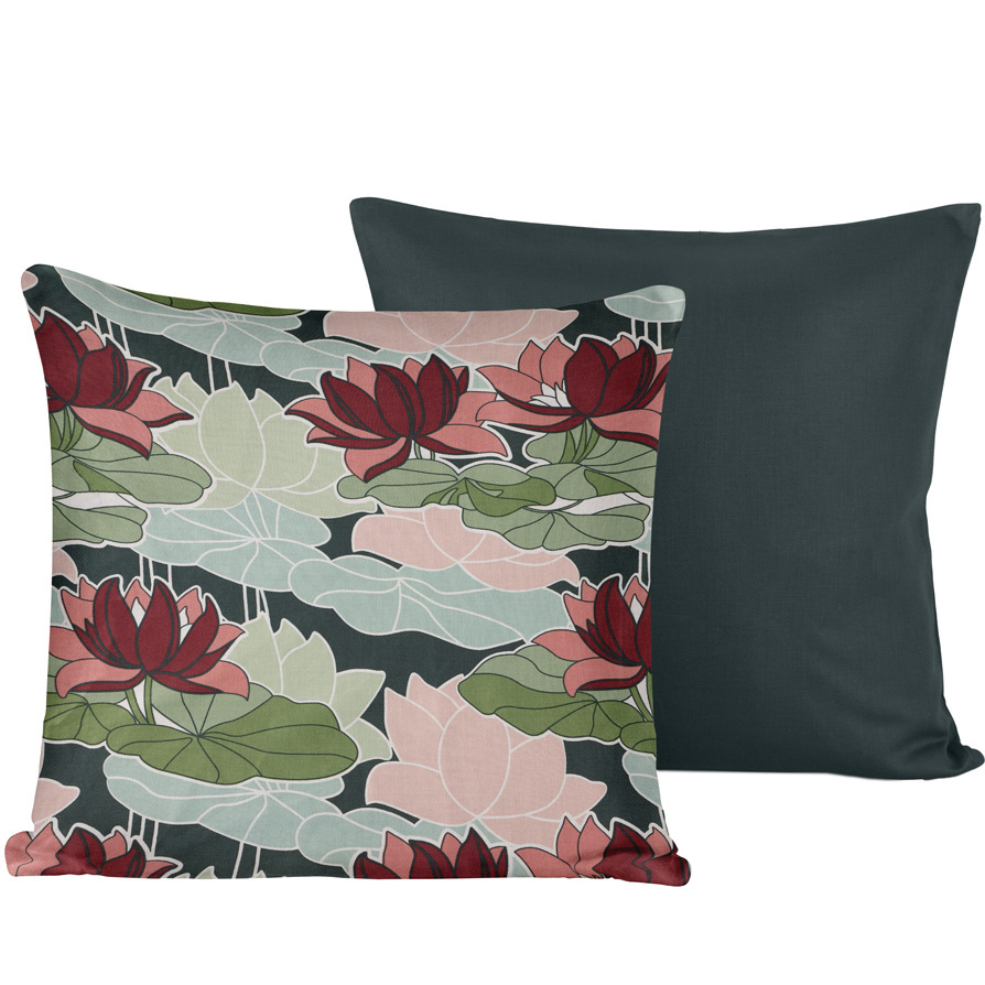 De Witte Lietaer Decorative Pillowcase Set Koi Tidepool - 40 x 40 cm - Satin Cotton