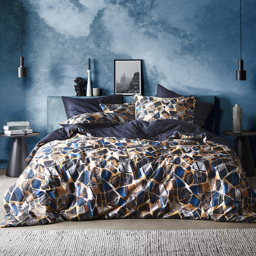 De Witte Lietaer Duvet cover Valdez Outer Space - Lits Jumeaux - 240 x 220 cm - Cotton Satin