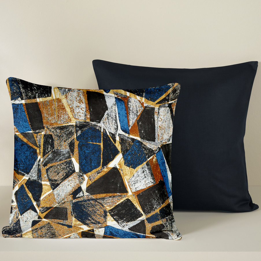 De Witte Lietaer Decorative Pillowcase Set Valdez Outer Space - 40 x 40 cm - Satin Cotton