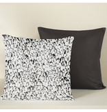De Witte Lietaer Decorative Pillowcase Set Waddle Dark Shadow- 40 x 40 cm - Satin Cotton