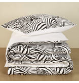 De Witte Lietaer Dekbedovertrek Zebra Eggshell - Eenpersoons - 140 x 200/220 cm - Katoen Satijn