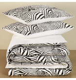 De Witte Lietaer Dekbedovertrek Zebra Eggshell - Tweepersoons - 200 x 200/220 cm - Katoen Satijn