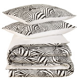 De Witte Lietaer Dekbedovertrek Zebra Eggshell - Tweepersoons - 200 x 200/220 cm - Katoen Satijn