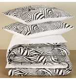 De Witte Lietaer Dekbedovertrek Zebra Eggshell - Lits Jumeaux - 240 x 220 cm - Katoen Satijn